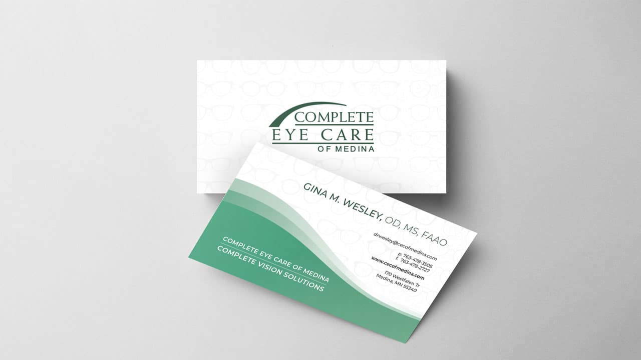 Complete Eye Care of Medina business cards